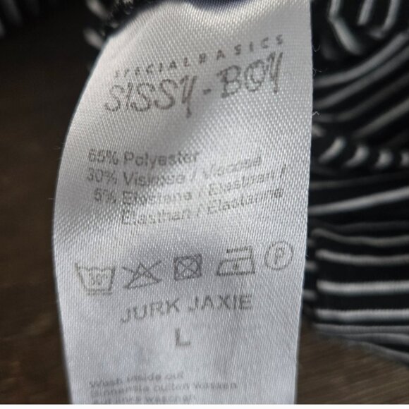 Sissy-boy striped sleeveless maxi dress size L - Picture 8 of 10